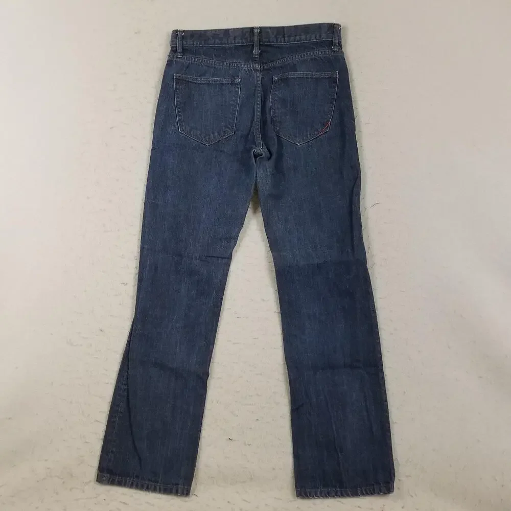 Banana Republic Jeans Mens 31x30 Blue Denim Straight Five Pocket Classic Casual‎